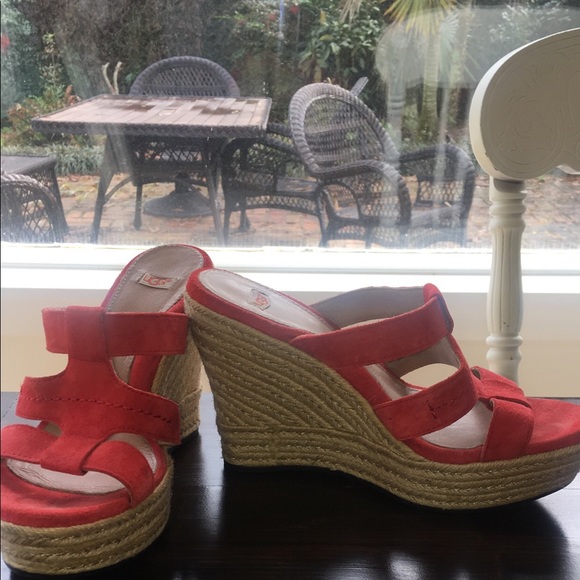 red ugg wedges red ugg wedges